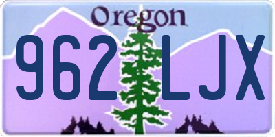 OR license plate 962LJX