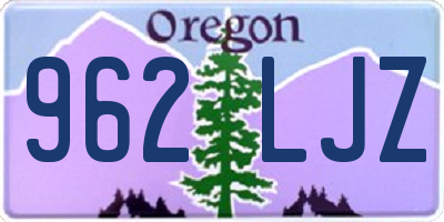 OR license plate 962LJZ