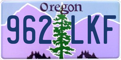 OR license plate 962LKF