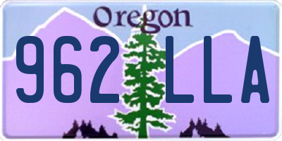OR license plate 962LLA