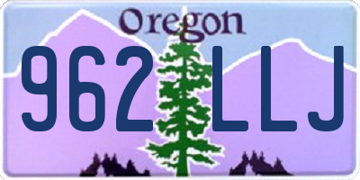 OR license plate 962LLJ
