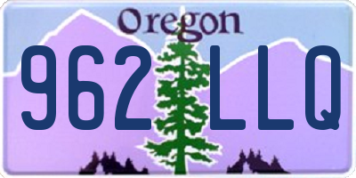 OR license plate 962LLQ