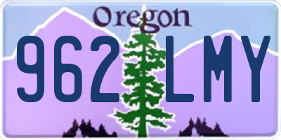 OR license plate 962LMY
