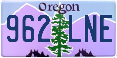 OR license plate 962LNE