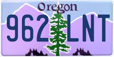 OR license plate 962LNT