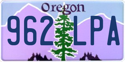 OR license plate 962LPA