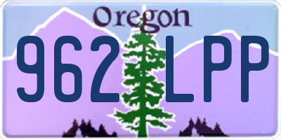 OR license plate 962LPP