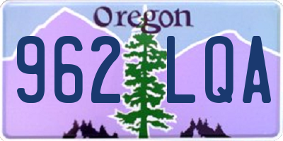 OR license plate 962LQA