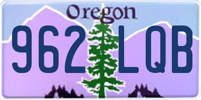 OR license plate 962LQB
