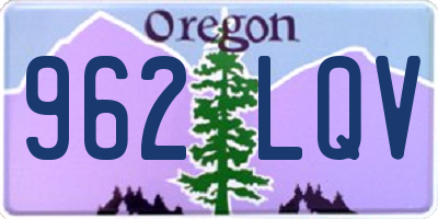 OR license plate 962LQV