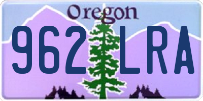 OR license plate 962LRA