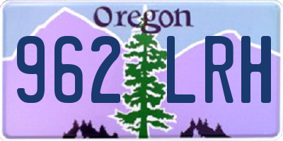 OR license plate 962LRH