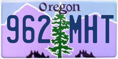 OR license plate 962MHT