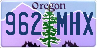 OR license plate 962MHX