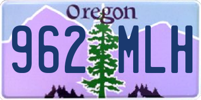 OR license plate 962MLH