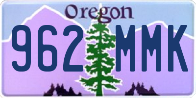 OR license plate 962MMK