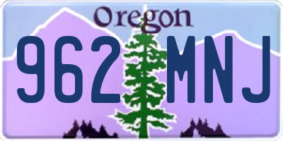 OR license plate 962MNJ