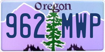 OR license plate 962MWP