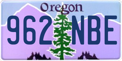 OR license plate 962NBE