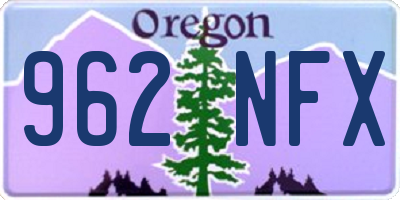 OR license plate 962NFX