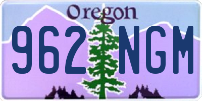 OR license plate 962NGM