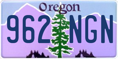 OR license plate 962NGN