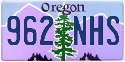 OR license plate 962NHS