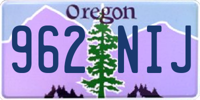 OR license plate 962NIJ
