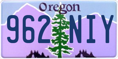 OR license plate 962NIY