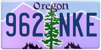 OR license plate 962NKE