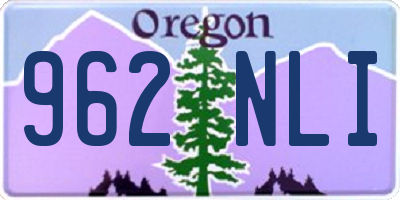 OR license plate 962NLI