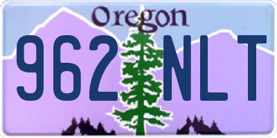 OR license plate 962NLT