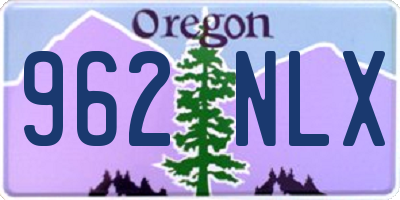 OR license plate 962NLX