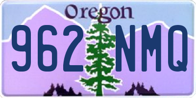 OR license plate 962NMQ