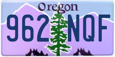 OR license plate 962NQF