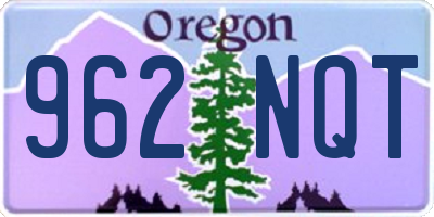 OR license plate 962NQT