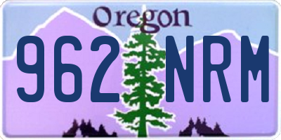 OR license plate 962NRM