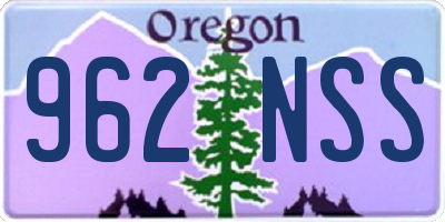OR license plate 962NSS
