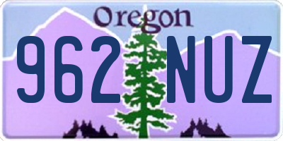 OR license plate 962NUZ