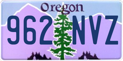 OR license plate 962NVZ