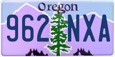 OR license plate 962NXA