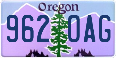 OR license plate 962OAG