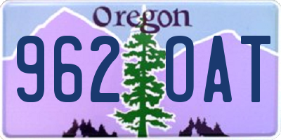 OR license plate 962OAT