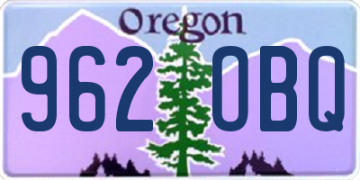 OR license plate 962OBQ