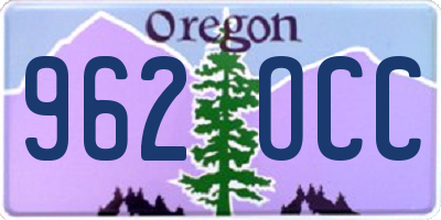 OR license plate 962OCC