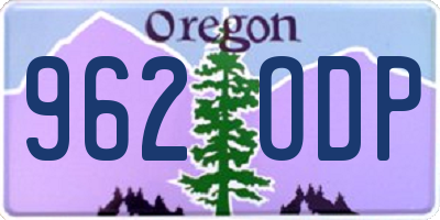OR license plate 962ODP