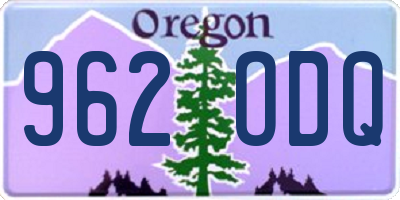 OR license plate 962ODQ