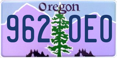 OR license plate 962OEO