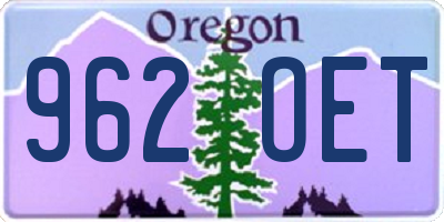OR license plate 962OET