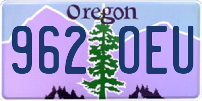 OR license plate 962OEU